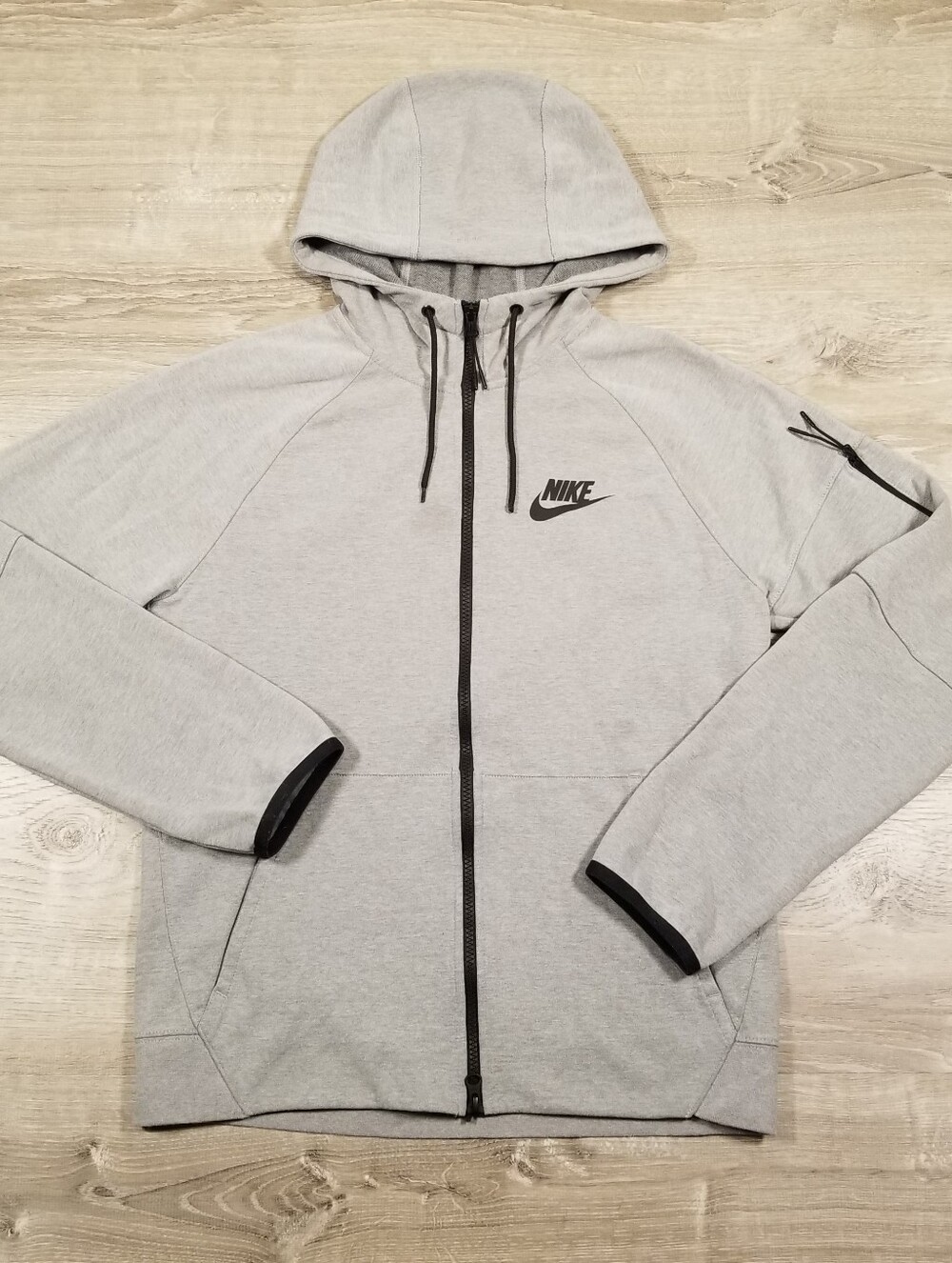Nike Sportswear Tech Fleece Men's Full-Zip Hoodie Gray Small Gym Running Outdoor